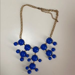 Blue Bubble Statement Necklace